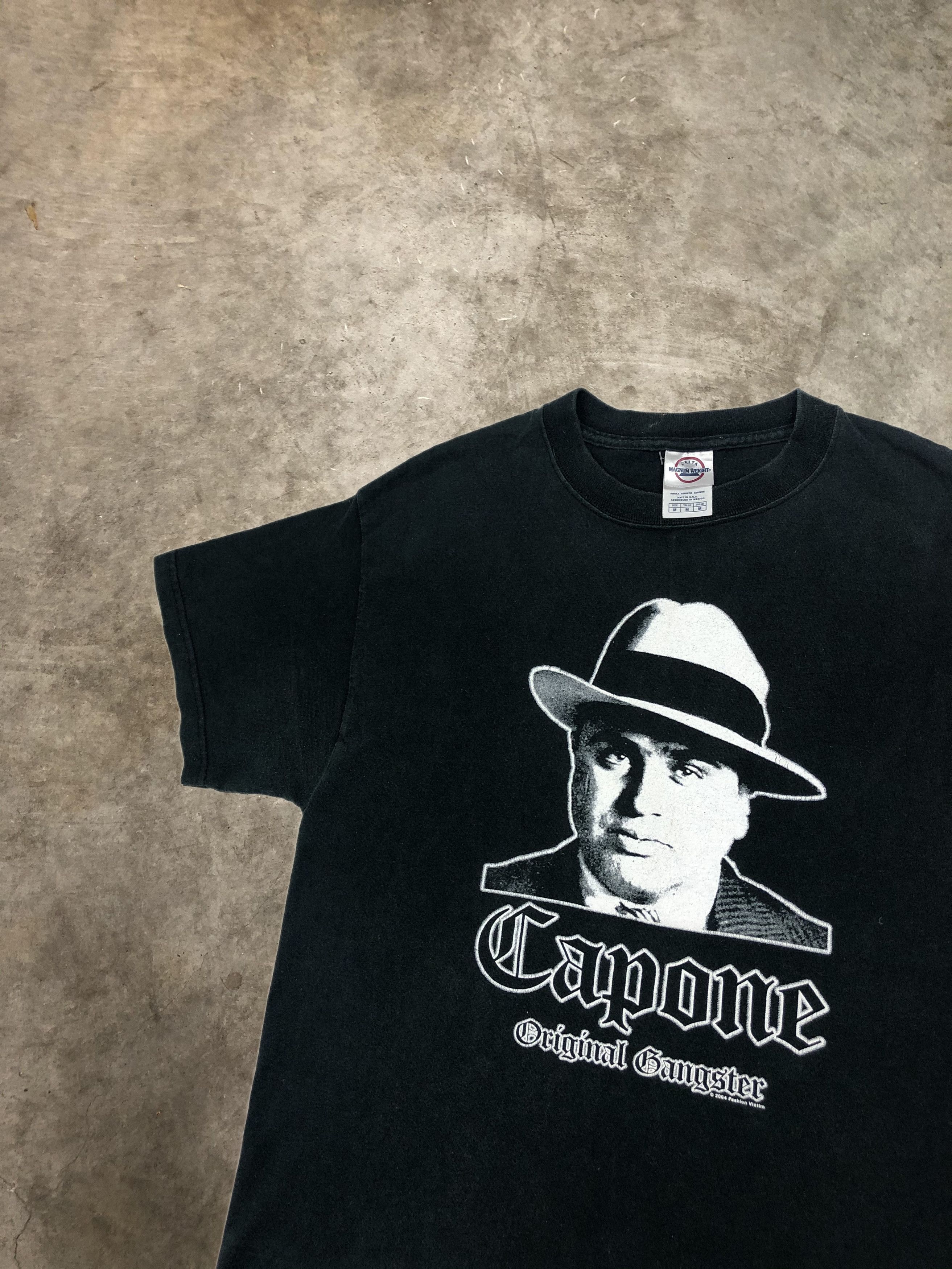 Fashion Victim Vintage 2000s Al Capone Gangster T-shirt Fashion 