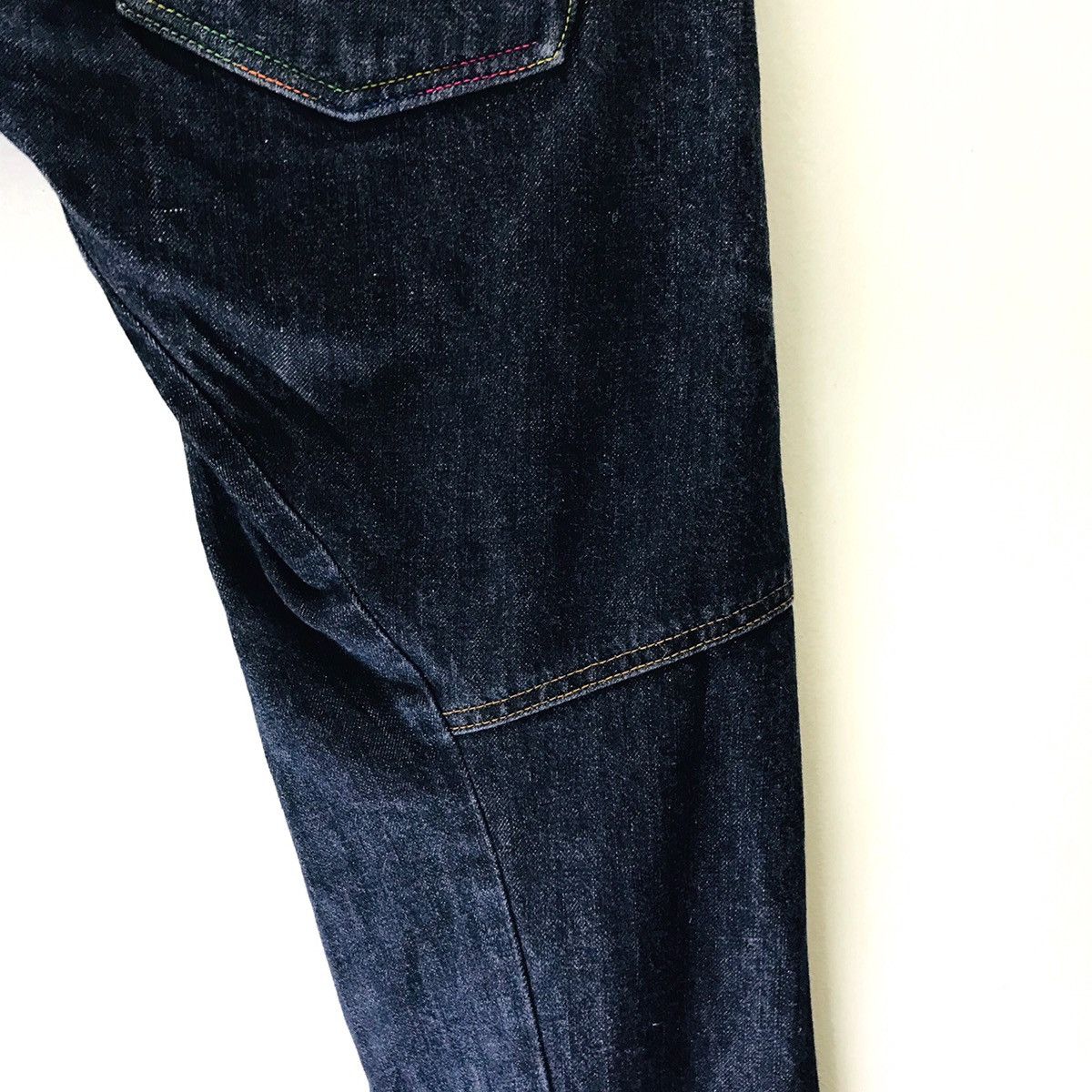 Japanese Brand NYLAUS Denim Double Waist Multicolor Jeans Size US 32 / EU 48 - 15 Thumbnail