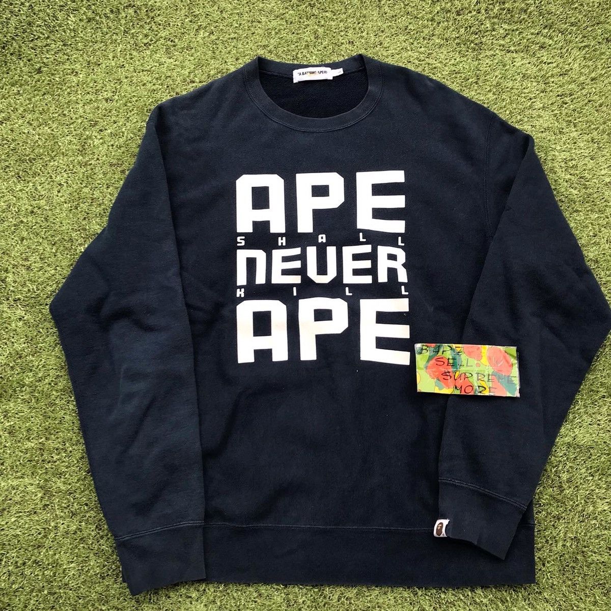 『セントマイケル × BAPE』 Gorilla Crewneck スウェットM セントマイケル × BAPE』 SAINT M×××××× Gorilla Crewneck