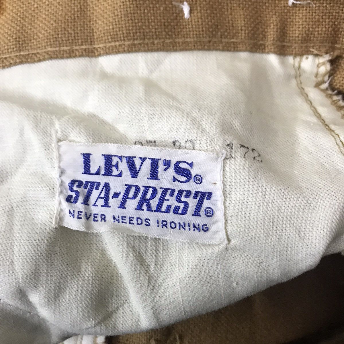 Levi's Vintage 70s Levis Big E Sta-Prest Flare Jeans Size US 26 / EU 42 - 19 Thumbnail