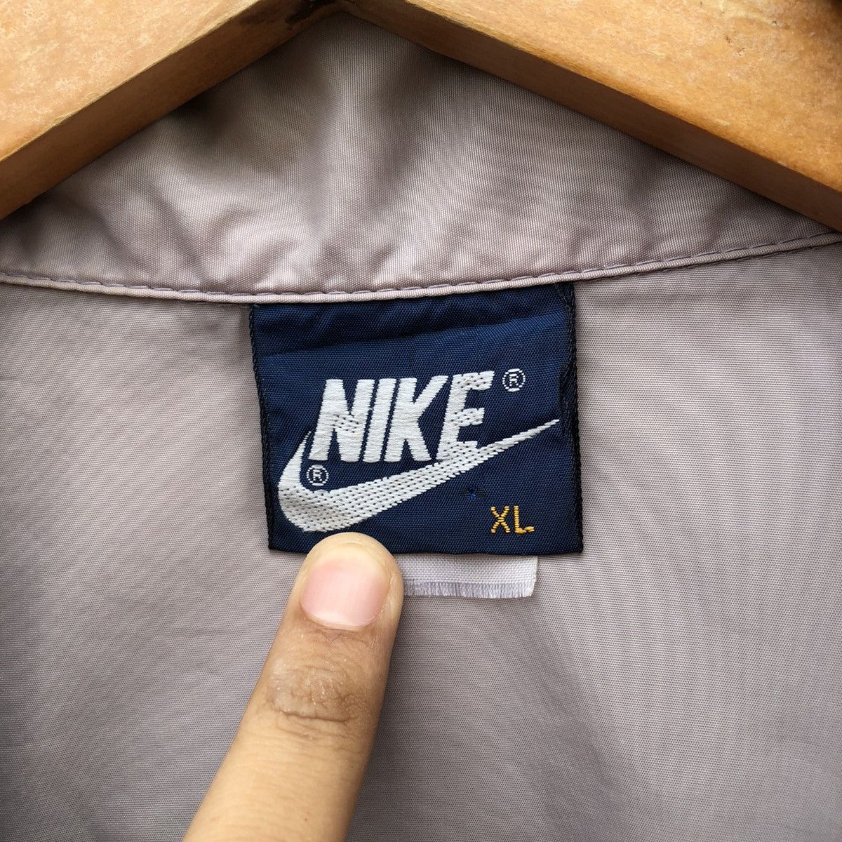 Vintage NIKE BLUE TAG COLOUR BLOCK Jacket