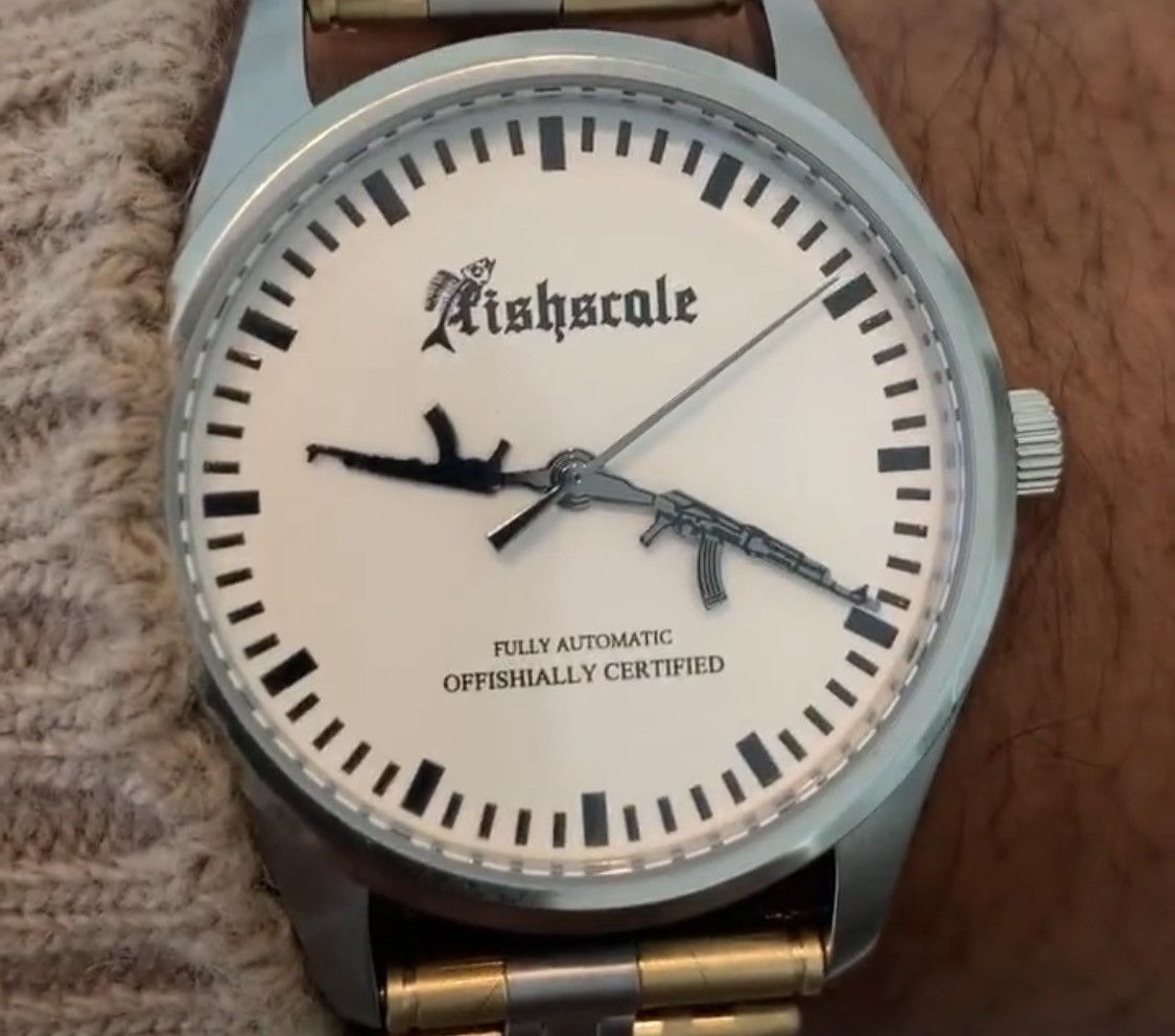 Streetwear fishingforscale fully automatic watch