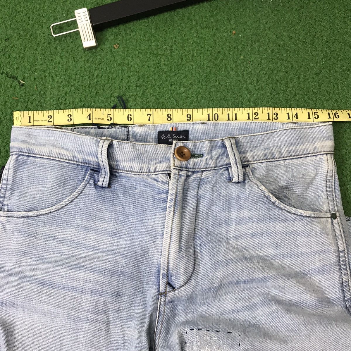 Paul Smith Paul Smith Repaired Denim Boro Patchwork Jeans Size US 31 - 21 Thumbnail