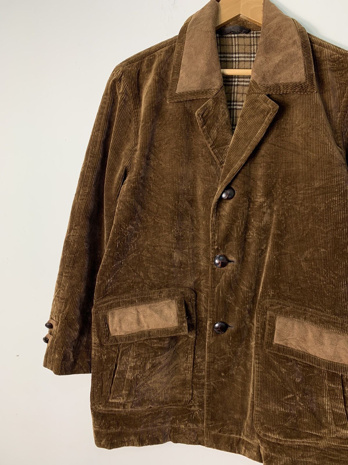 Japanese Brand Vintage Japanese Brand Brown Velvet Overcoat Jacket Size US L / EU 52-54 / 3 - 2 Thumbnail
