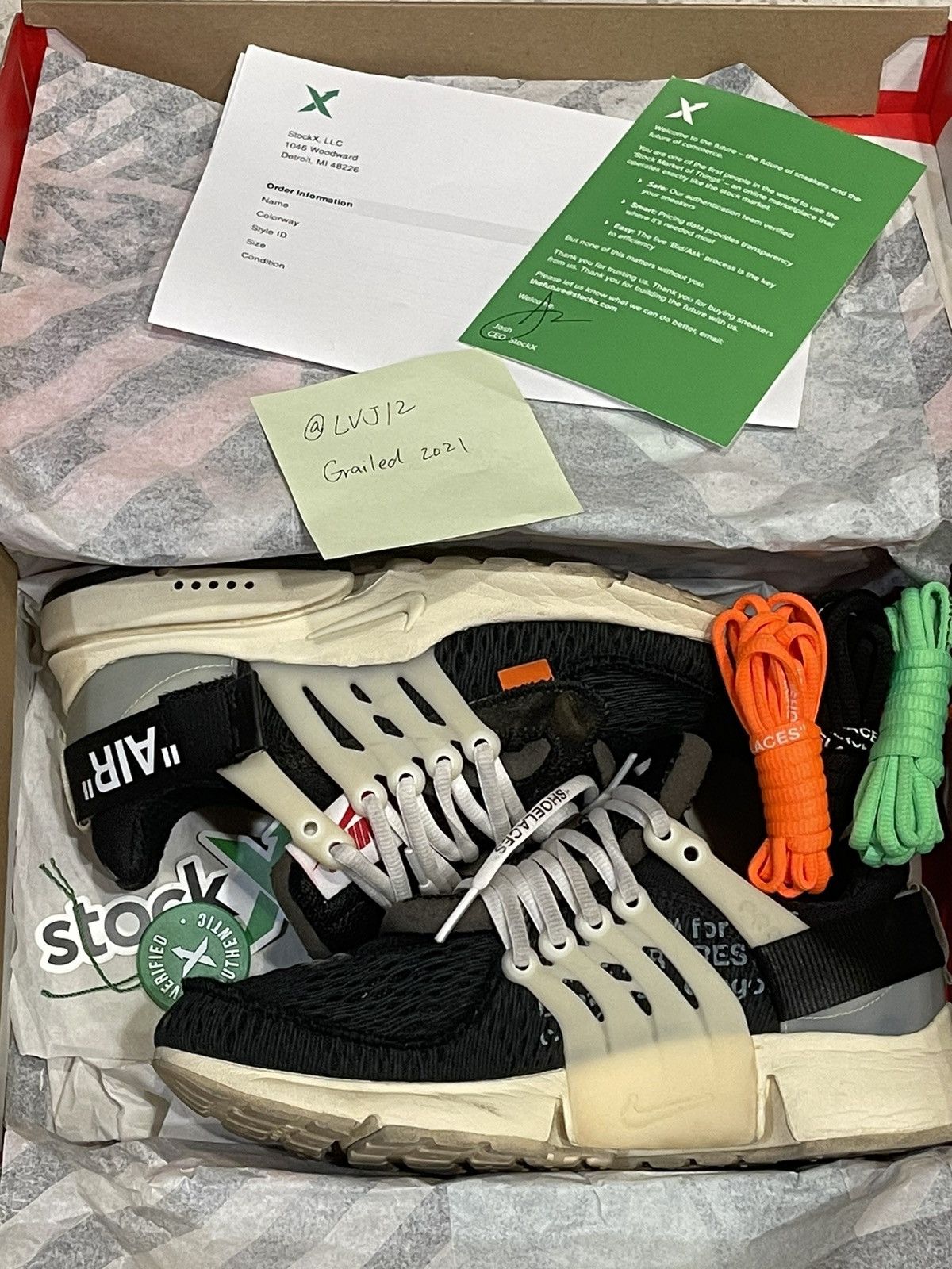 Nike Off White OFF WHITE x Air Presto The Ten 2017 Grailed