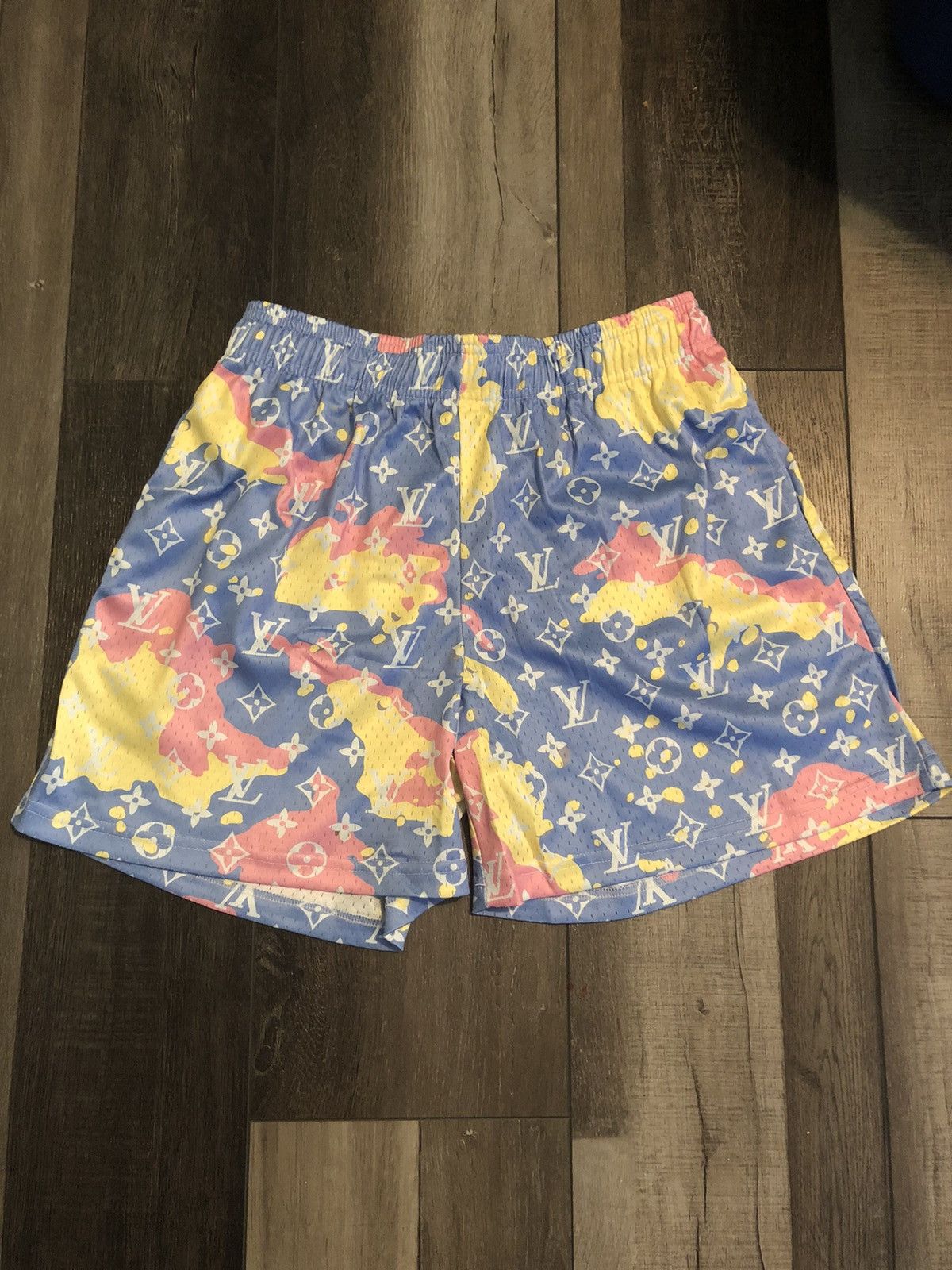 Bravest Studios Bravest Studios Cotton Candy Blue Camo LV Shorts | L ...