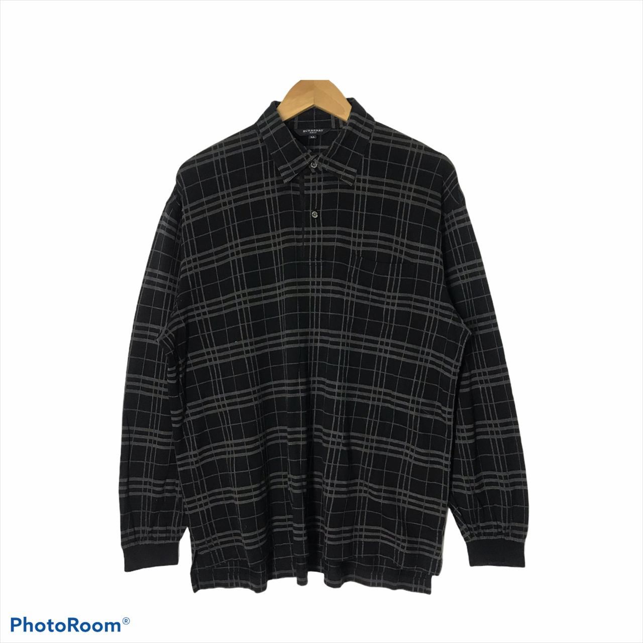 🔥 Vintage Burberry Golf Nova Check Sleeve Length Shirt