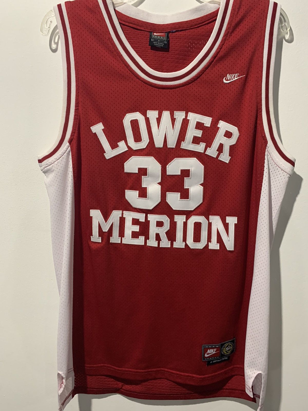Nike, Shirts, Kobe Bryant Lower Merion Jersey Maroon Small