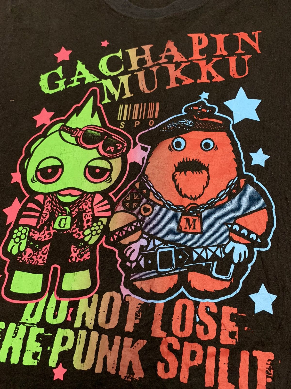 Anime Gachapin mukku sex pot revenge shirt punk power Size US L / EU 52-54 / 3 - 6 Thumbnail