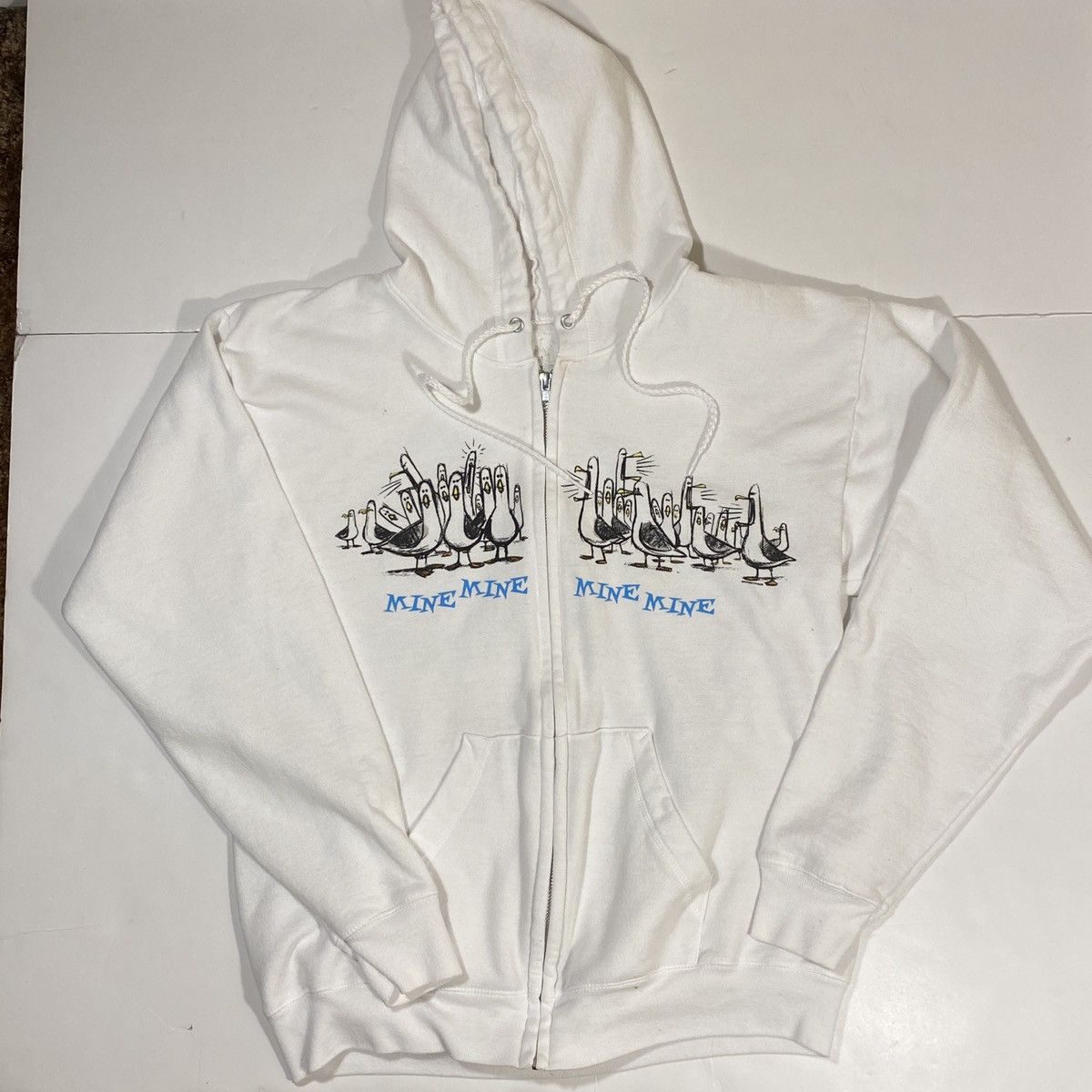 Disney × Vintage Vintage Finding Nemo Mine Zip Hoodie Size US M / EU 48-50 / 2 - 3 Thumbnail