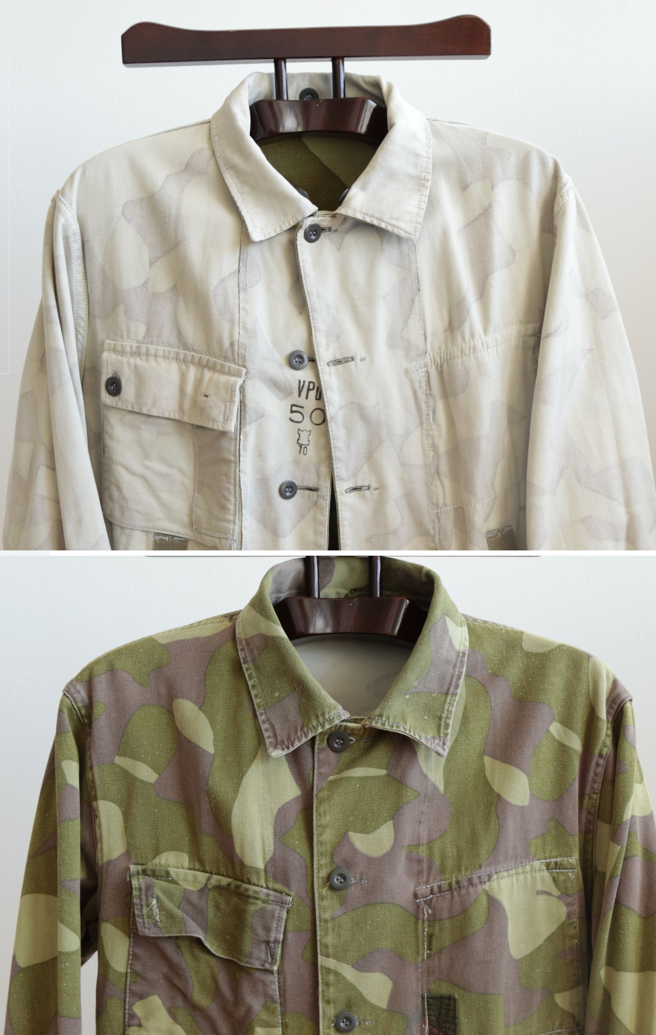 Vintage Summer / Winter Camouflage Jacket - Finnish M62 Reversible Size US M / EU 48-50 / 2 - 1 Thumbnail