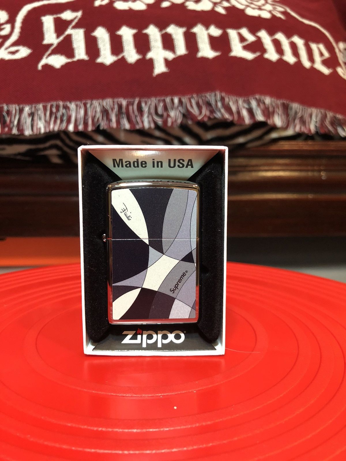 Supreme Supreme Emilio Pucci Zippo Black | Grailed