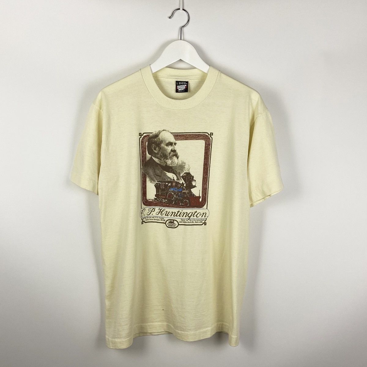 Vintage Vintage rare memorial Huntington Railroad museum 80’s tee Size US L / EU 52-54 / 3 - 1 Thumbnail