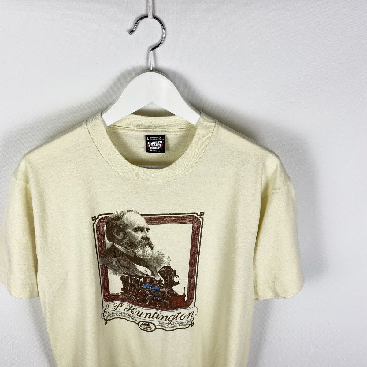 Vintage Vintage rare memorial Huntington Railroad museum 80’s tee Size US L / EU 52-54 / 3 - 2 Thumbnail