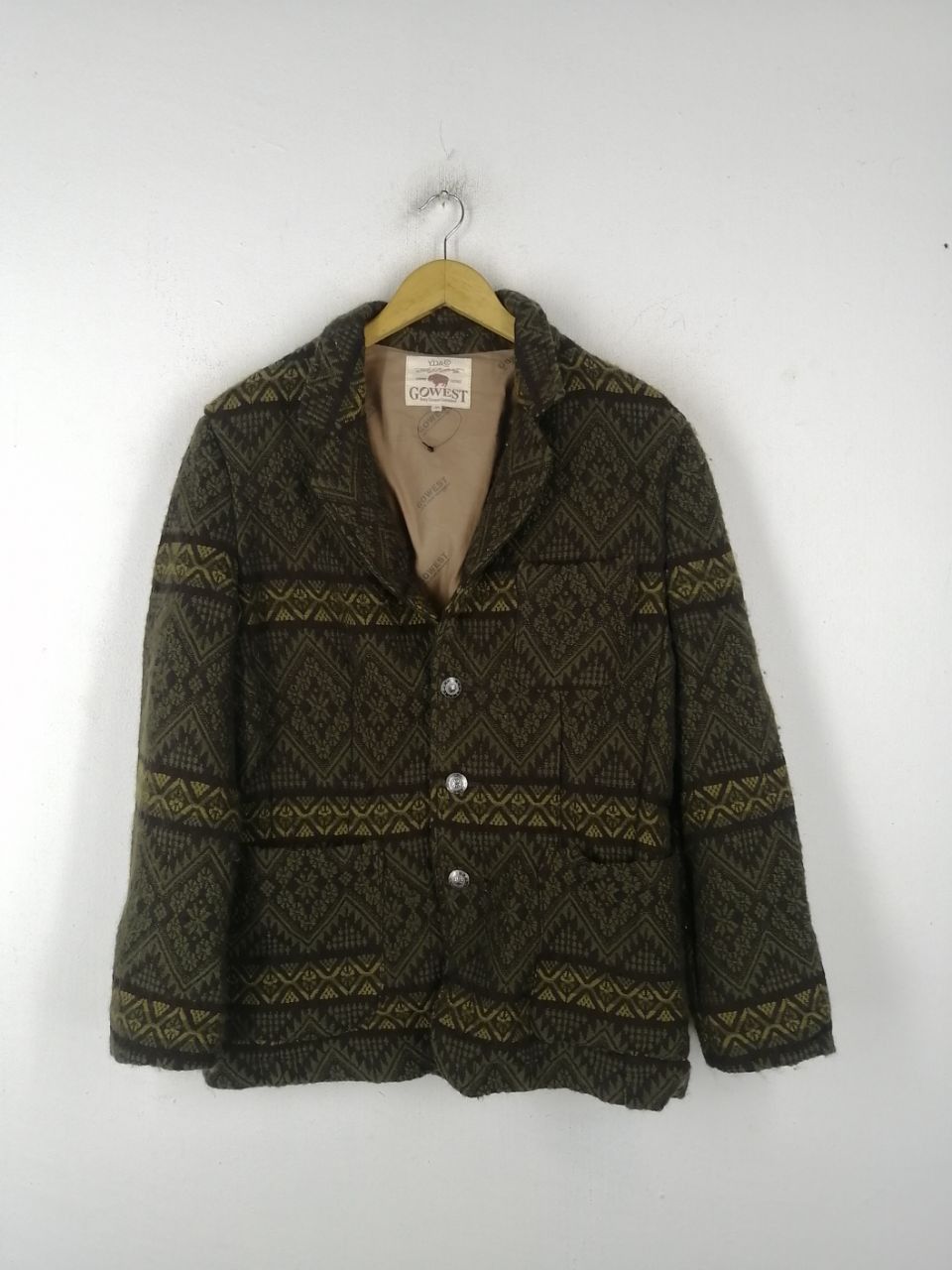 Japanese Brand Gowest Yellow Division Blazers Size US M / EU 48-50 / 2 - 1 Thumbnail