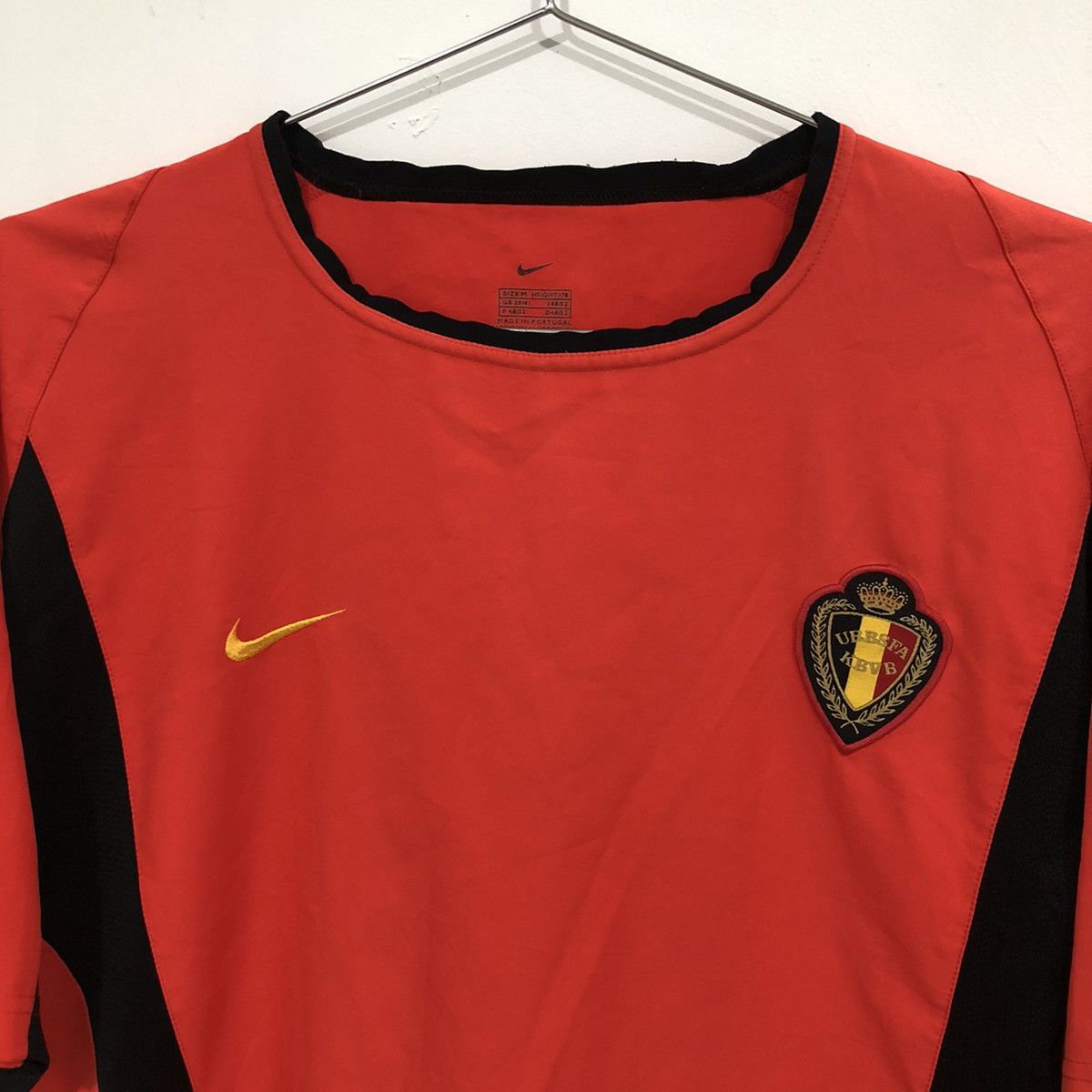 Nike 2002 Nike Belgium Home Jersey Size US M / EU 48-50 / 2 - 2 Thumbnail