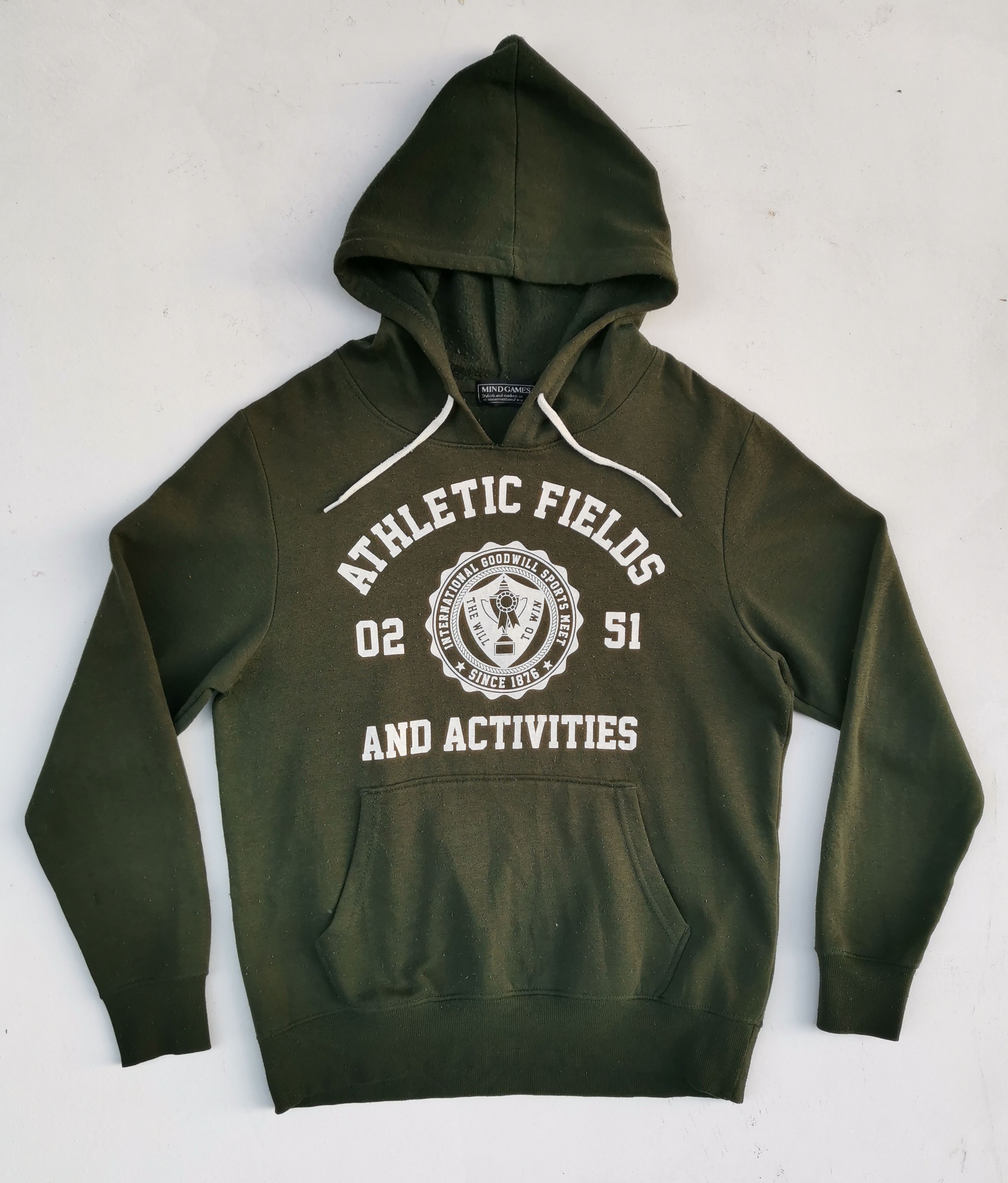 Japanese Brand Athletic Fields and Activities Big Logo Hoodie Sweatshirt Size US M / EU 48-50 / 2 - 1 Thumbnail