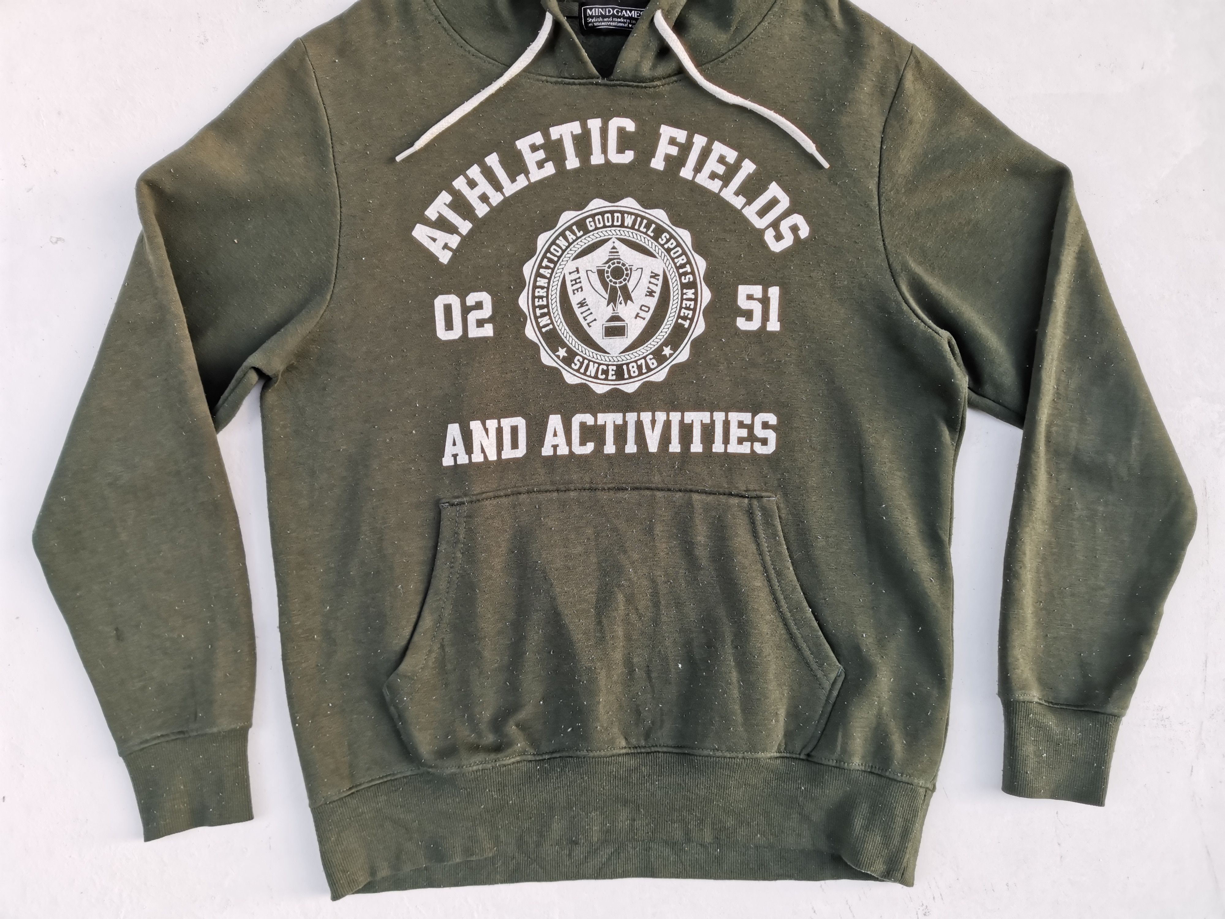 Japanese Brand Athletic Fields and Activities Big Logo Hoodie Sweatshirt Size US M / EU 48-50 / 2 - 8 Thumbnail