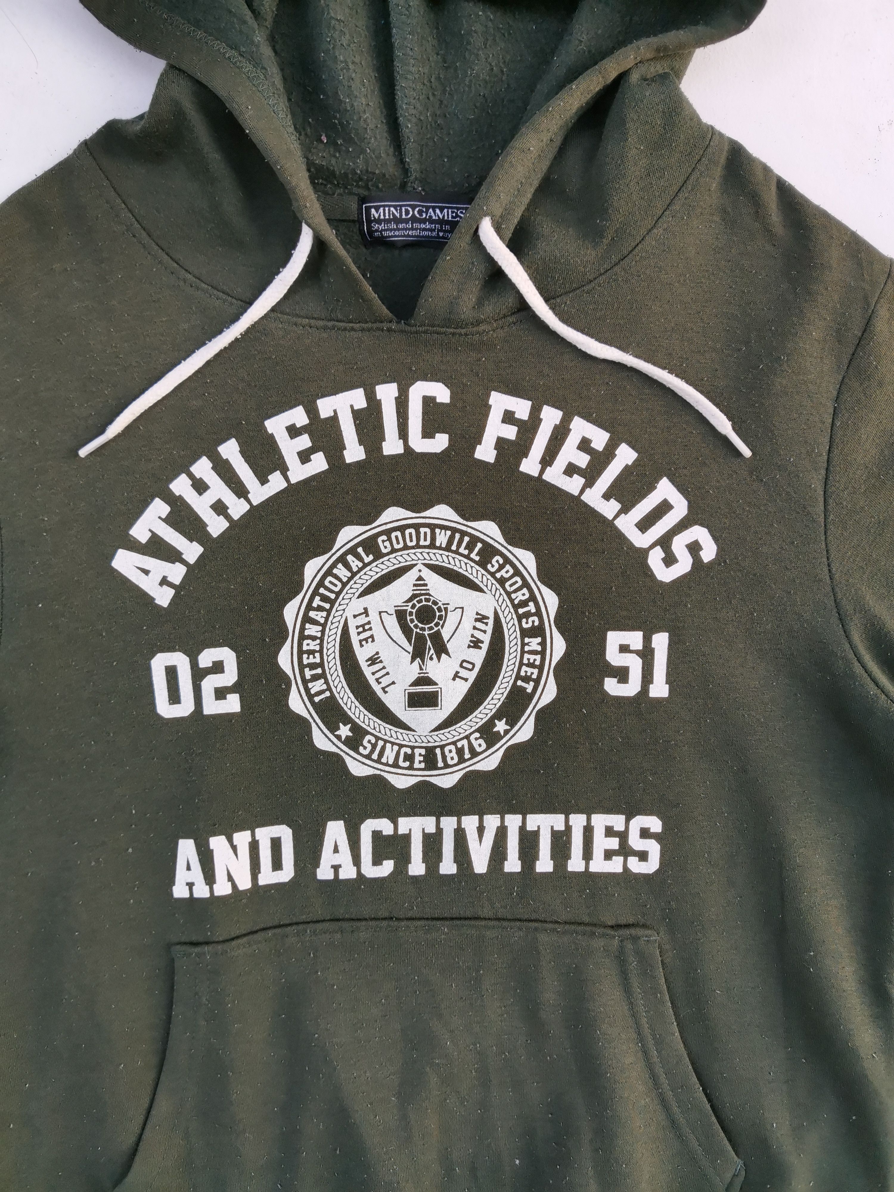 Japanese Brand Athletic Fields and Activities Big Logo Hoodie Sweatshirt Size US M / EU 48-50 / 2 - 7 Thumbnail