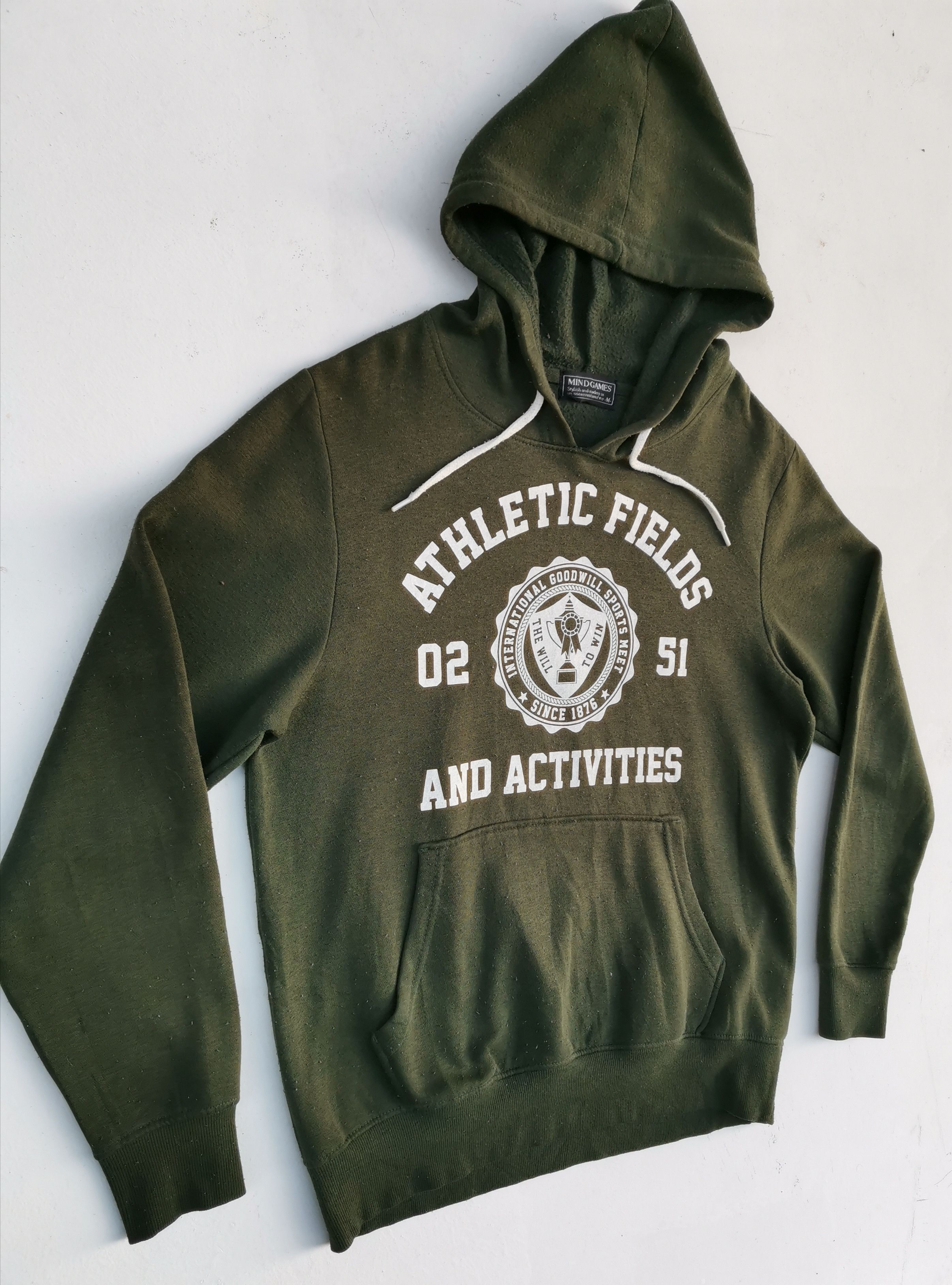Japanese Brand Athletic Fields and Activities Big Logo Hoodie Sweatshirt Size US M / EU 48-50 / 2 - 6 Thumbnail