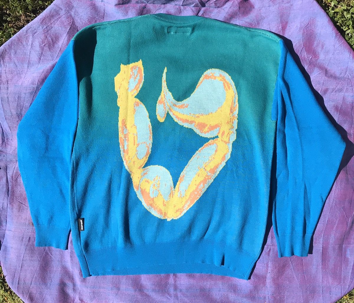Fucking Awesome 2020 Scorpion Knit Sweater (teal) Size US M / EU 48-50 / 2 - 9 Thumbnail