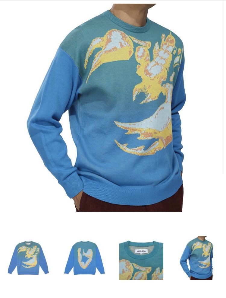 Fucking Awesome 2020 Scorpion Knit Sweater (teal) Size US M / EU 48-50 / 2 - 5 Thumbnail