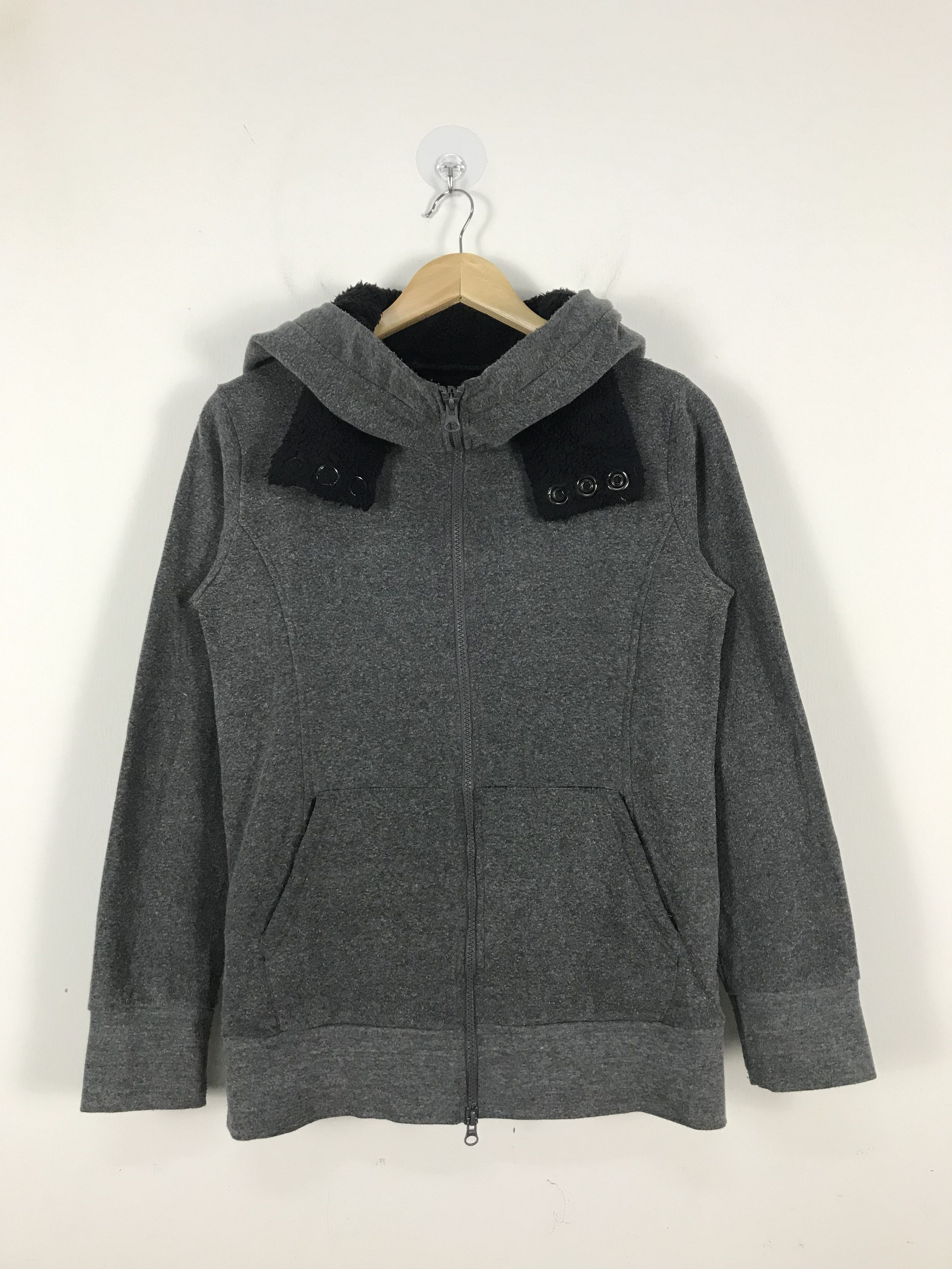 PPFM PPFM Grey Fleece Zip Up Hoodie Sweatshirt #2397 | Grailed