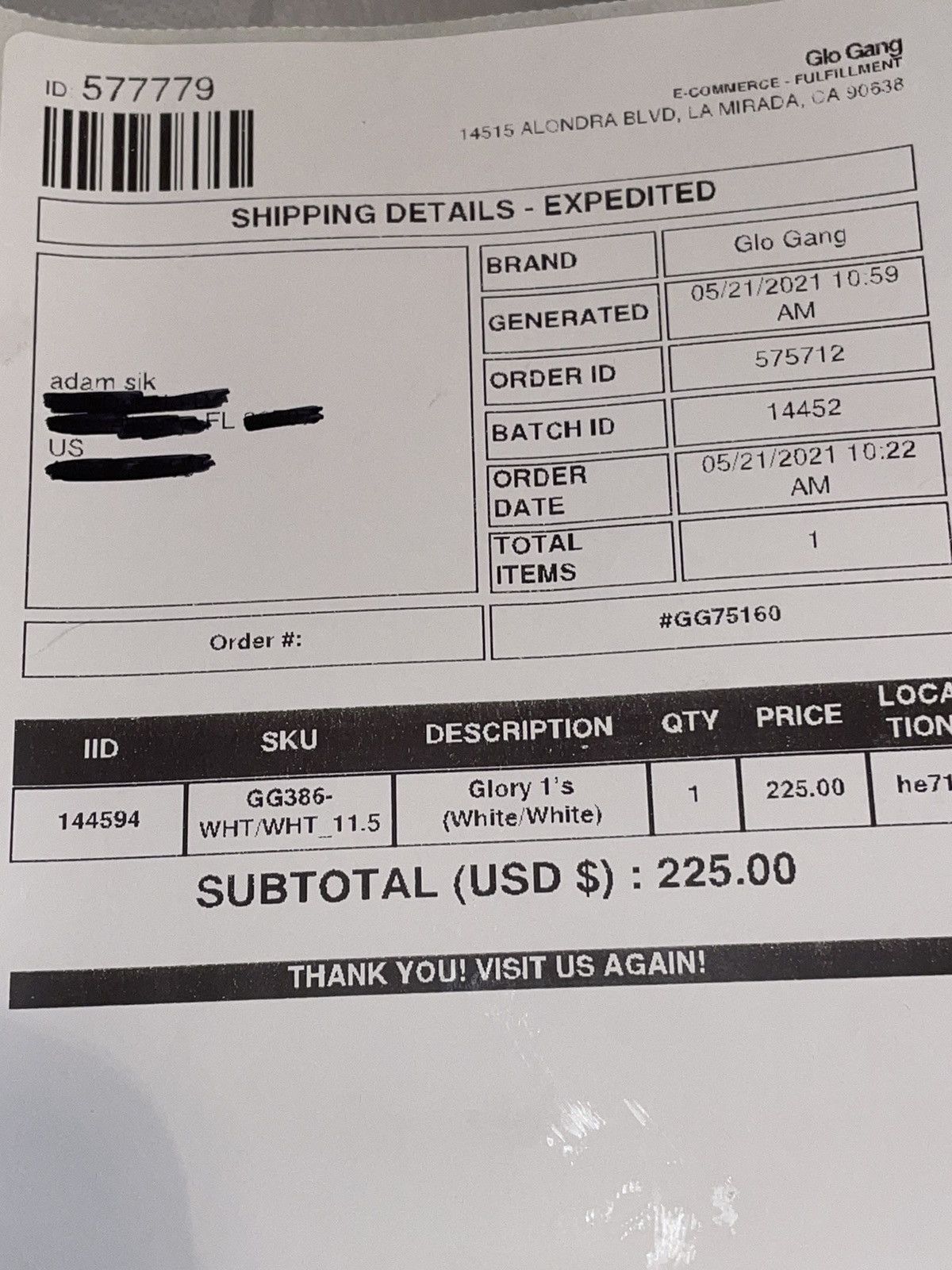 glo gang air force 1s