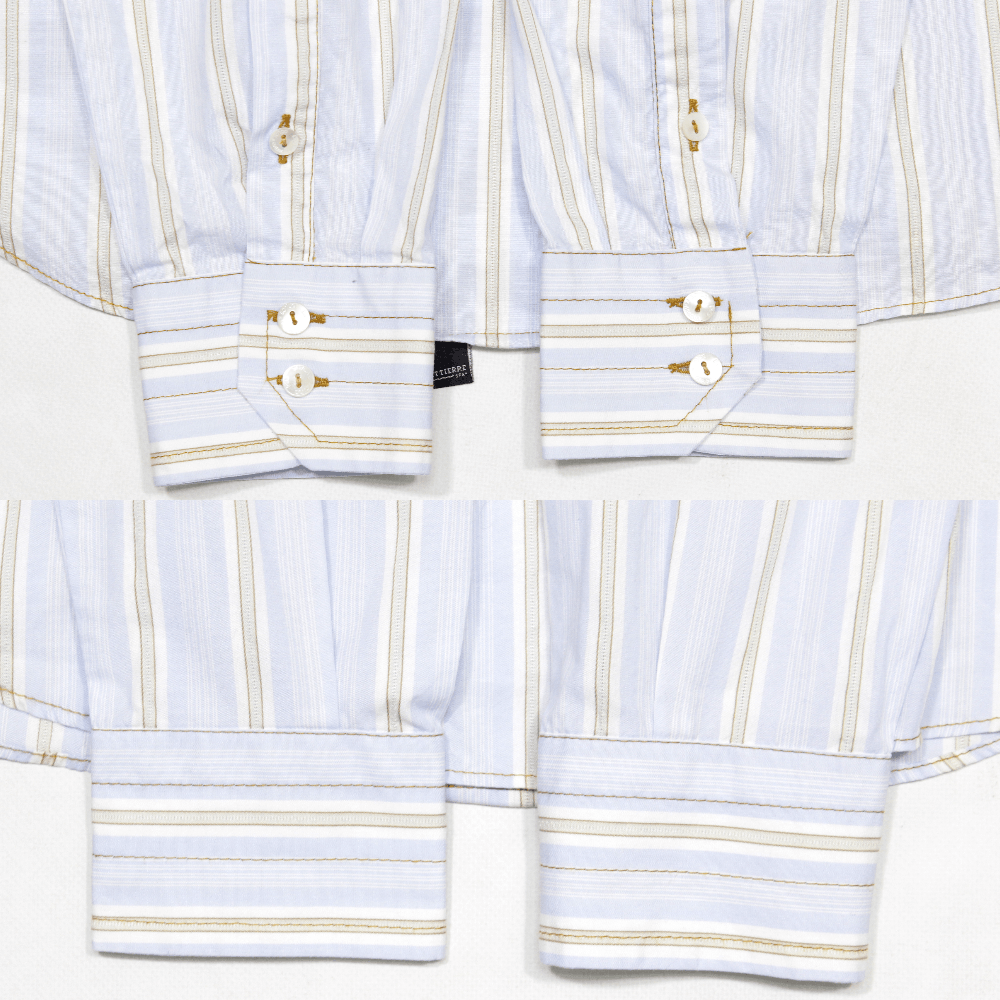 Dolce & Gabbana 90S Logo Striped Shirt Vintage Size US M / EU 48-50 / 2 - 7 Thumbnail