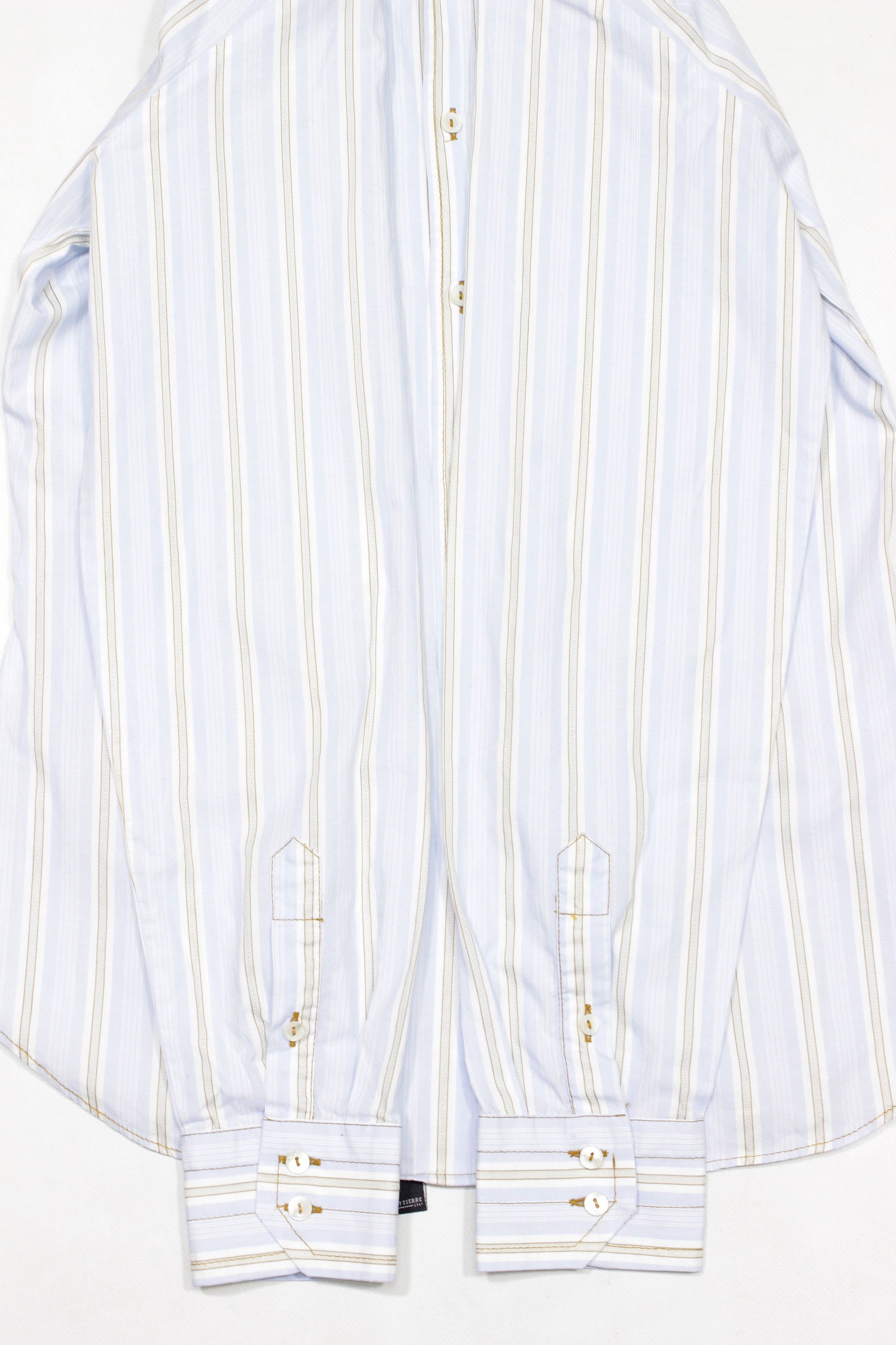 Dolce & Gabbana 90S Logo Striped Shirt Vintage Size US M / EU 48-50 / 2 - 5 Thumbnail