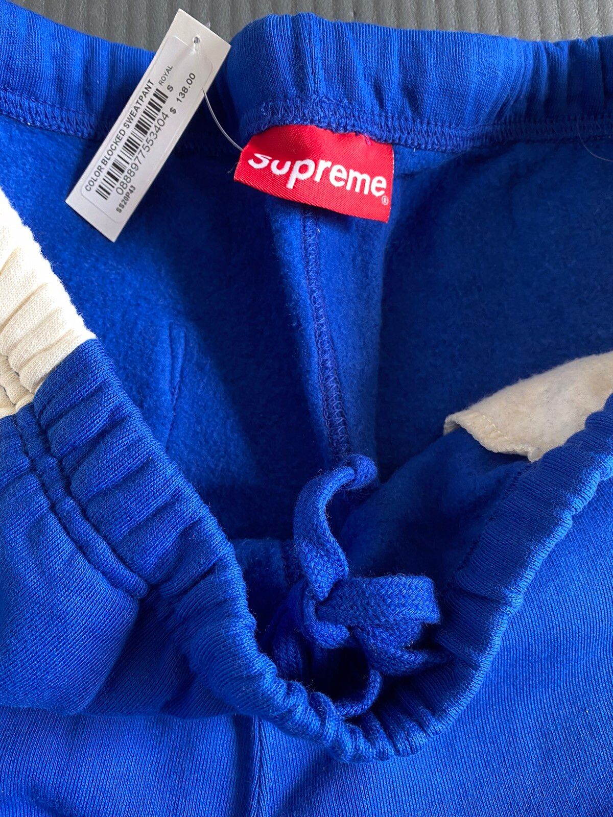 Supreme Supreme Color Blocked Sweatpants Black | Grailed