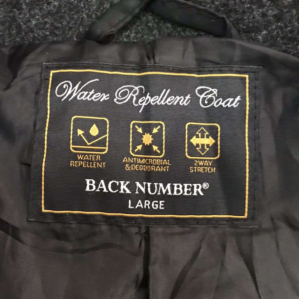 Japanese Brand Water Repellent Coat Back Number Size US L / EU 52-54 / 3 - 15 Thumbnail