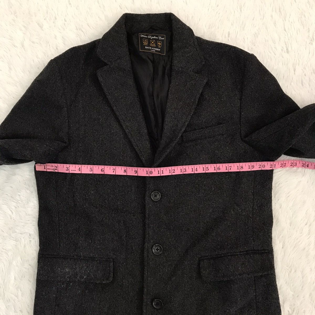 Japanese Brand Water Repellent Coat Back Number Size US L / EU 52-54 / 3 - 18 Thumbnail