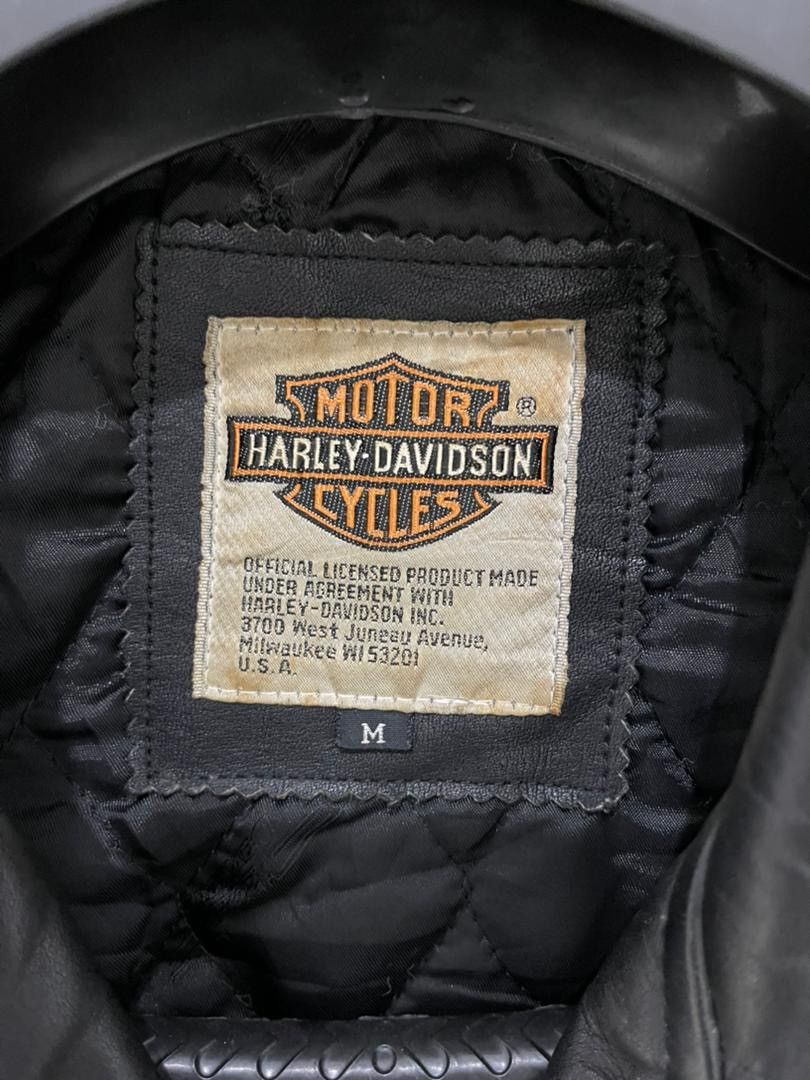 Harley Davidson × Leather Jacket × Vintage Harley Davidson x