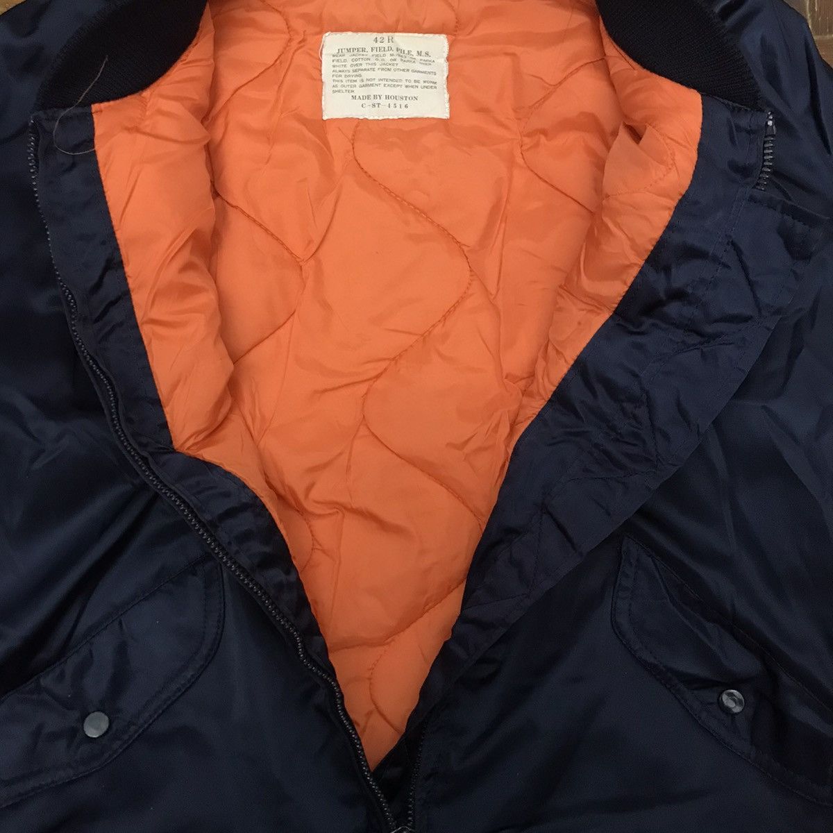 Japanese Brand × Vintage Vintage Houston Bomber / Flight Jacket C-ST—4516 Size US L / EU 52-54 / 3 - 8 Thumbnail