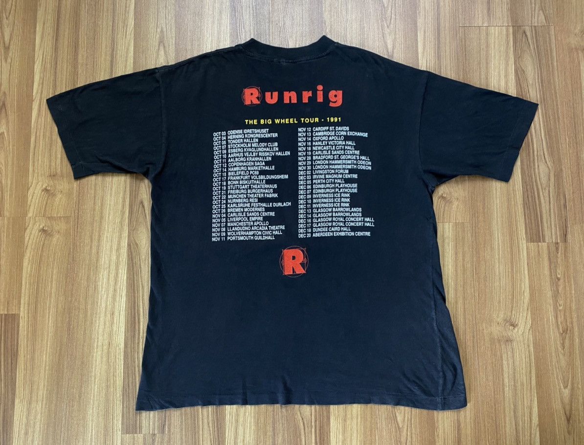Band Tees Vintage Runrig The Big Wheel Tour 1991 T Shirt Rock Tee Size US L / EU 52-54 / 3 - 3 Thumbnail