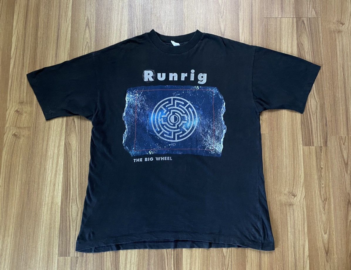 Band Tees Vintage Runrig The Big Wheel Tour 1991 T Shirt Rock Tee Size US L / EU 52-54 / 3 - 1 Thumbnail