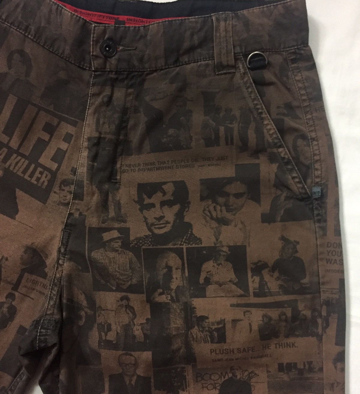 Andy Warhol ART & QUOTES BY ANDY WARHOL JOHNNY DEPP JMB SHORT PANTS Size US 31 - 9 Thumbnail