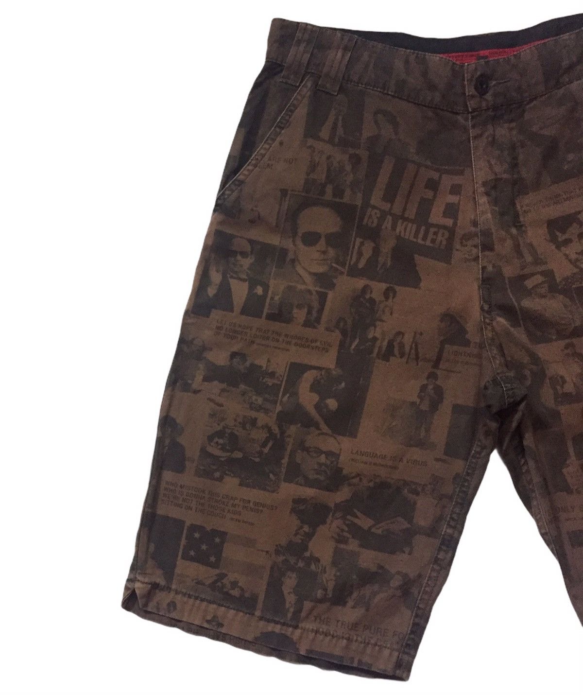 Andy Warhol ART & QUOTES BY ANDY WARHOL JOHNNY DEPP JMB SHORT PANTS Size US 31 - 5 Thumbnail