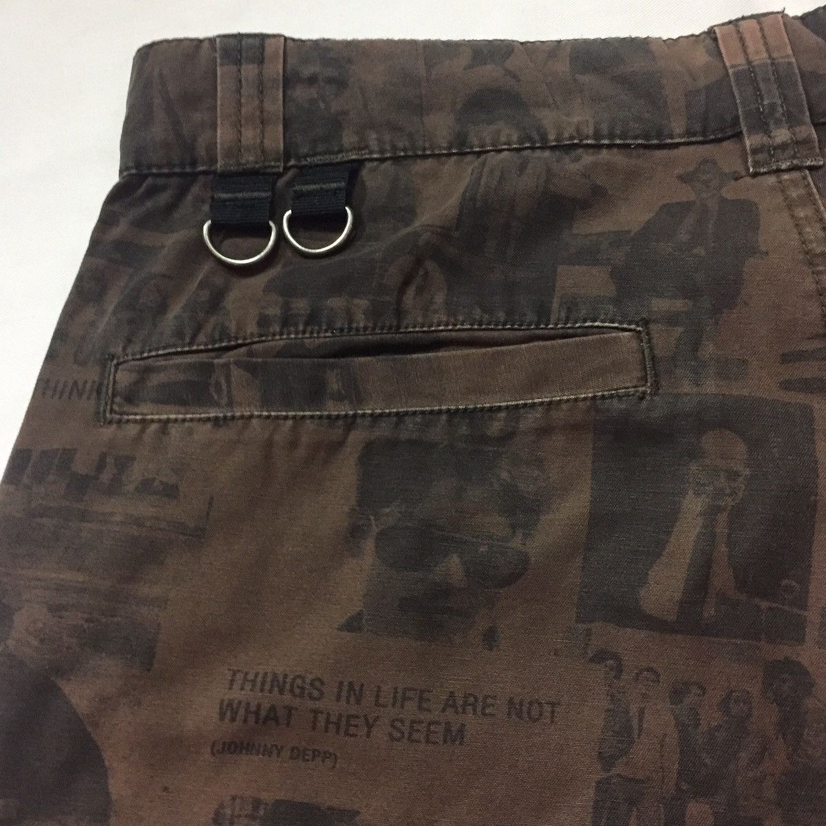 Andy Warhol ART & QUOTES BY ANDY WARHOL JOHNNY DEPP JMB SHORT PANTS Size US 31 - 16 Thumbnail