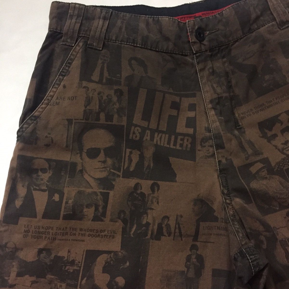 Andy Warhol ART & QUOTES BY ANDY WARHOL JOHNNY DEPP JMB SHORT PANTS Size US 31 - 6 Thumbnail