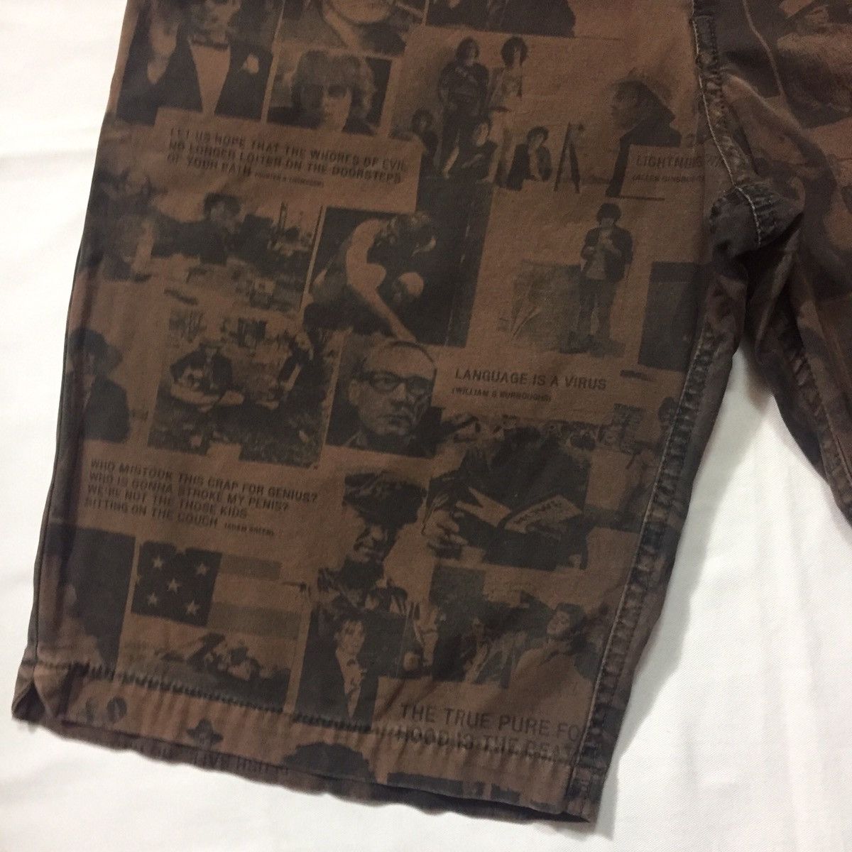 Andy Warhol ART & QUOTES BY ANDY WARHOL JOHNNY DEPP JMB SHORT PANTS Size US 31 - 7 Thumbnail
