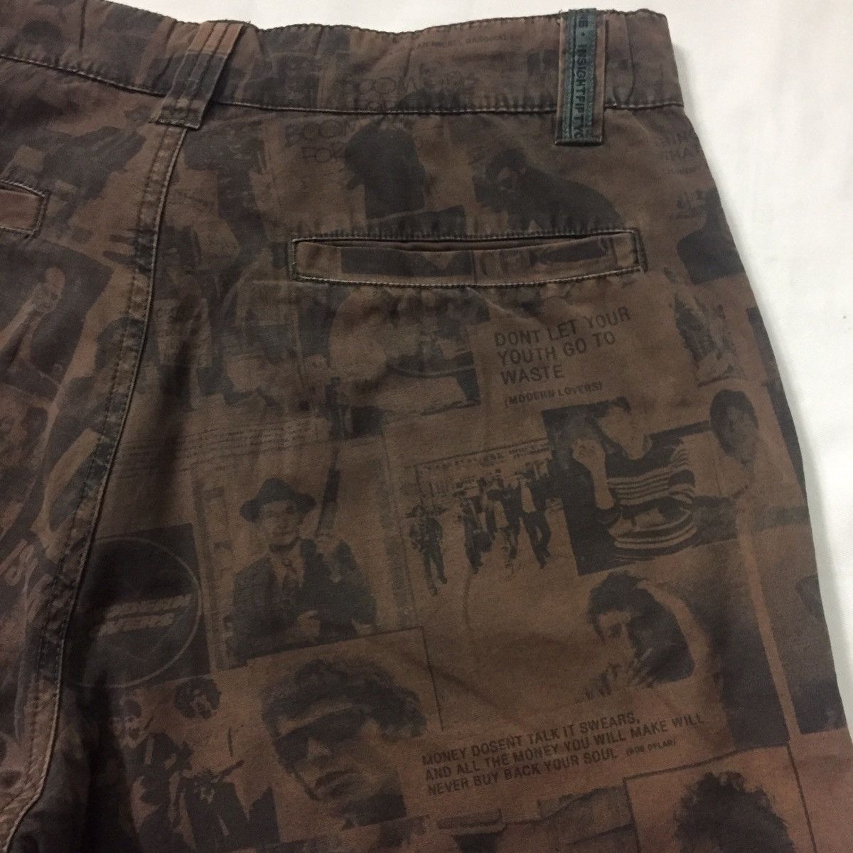 Andy Warhol ART & QUOTES BY ANDY WARHOL JOHNNY DEPP JMB SHORT PANTS Size US 31 - 18 Thumbnail