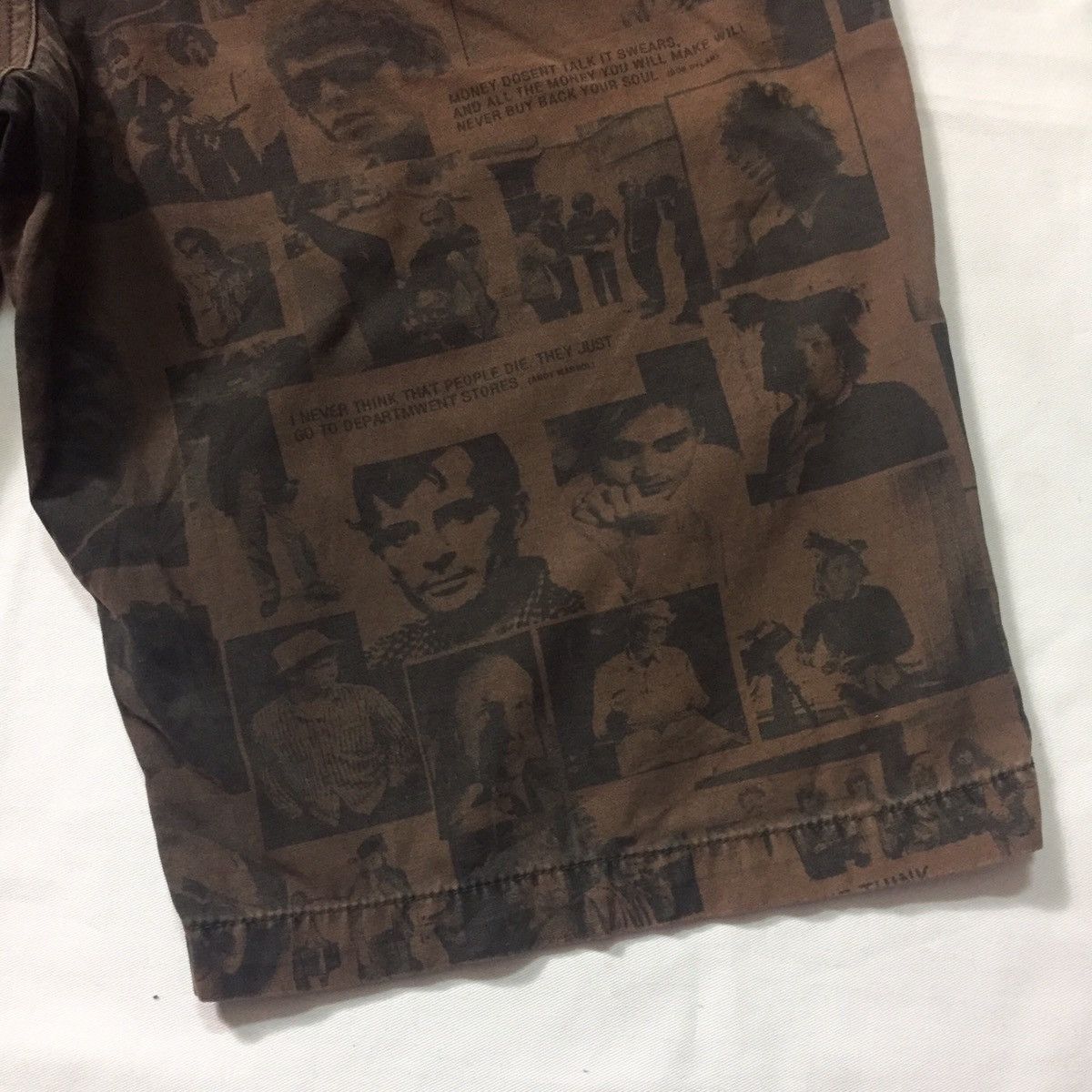 Andy Warhol ART & QUOTES BY ANDY WARHOL JOHNNY DEPP JMB SHORT PANTS Size US 31 - 19 Thumbnail