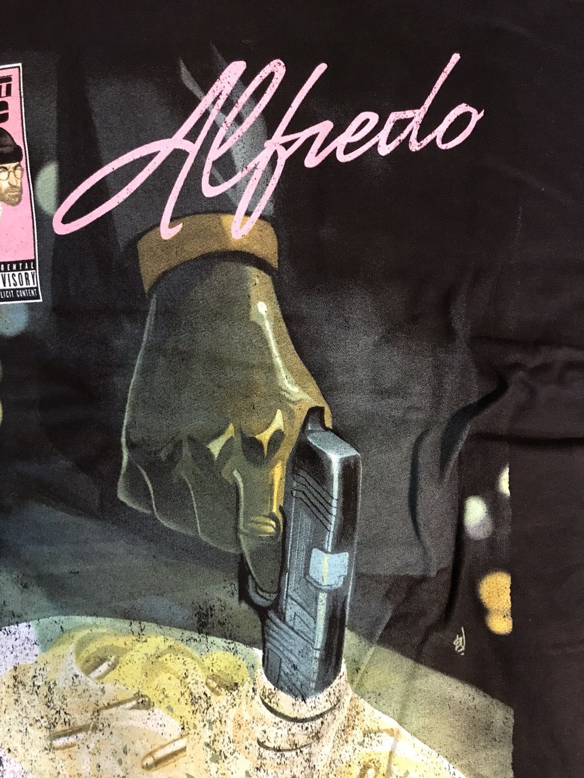 Band Tees Freddie Gibbs x Alchemist ALC Alfredo Pasta Hoodie Black L Size US L / EU 52-54 / 3 - 6 Thumbnail