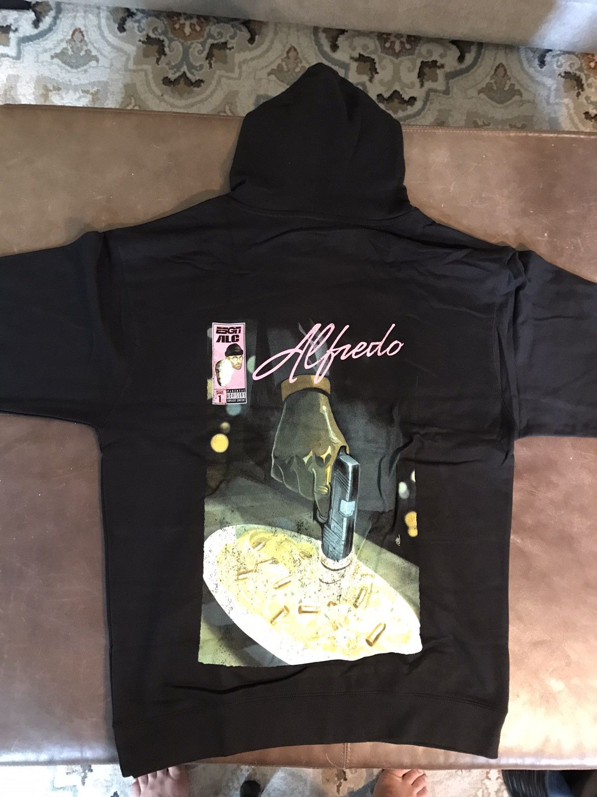 Band Tees Freddie Gibbs x Alchemist ALC Alfredo Pasta Hoodie Black L Size US L / EU 52-54 / 3 - 2 Thumbnail