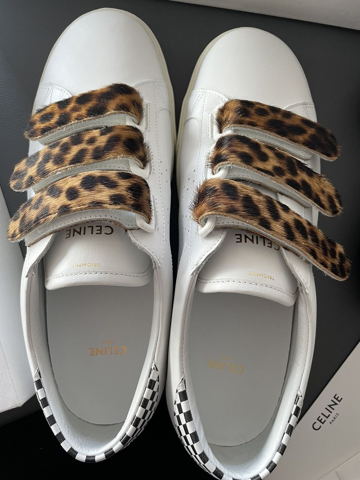 Celine × Hedi Slimane Super Runway Triomphe Celine Sneaker Brand New Size US 9 / EU 42 - 18 Thumbnail