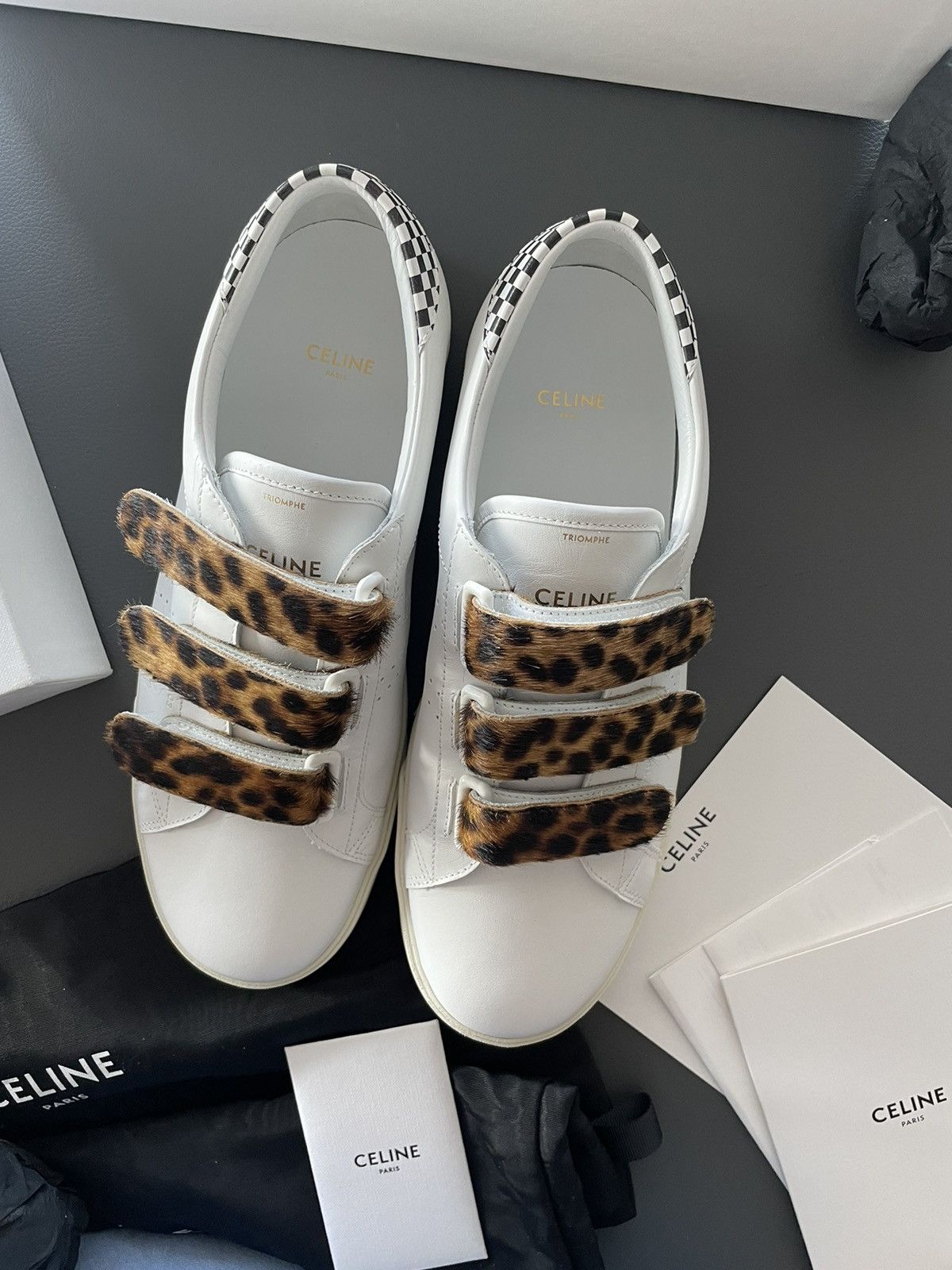 Celine × Hedi Slimane Super Runway Triomphe Celine Sneaker Brand New Size US 9 / EU 42 - 7 Thumbnail
