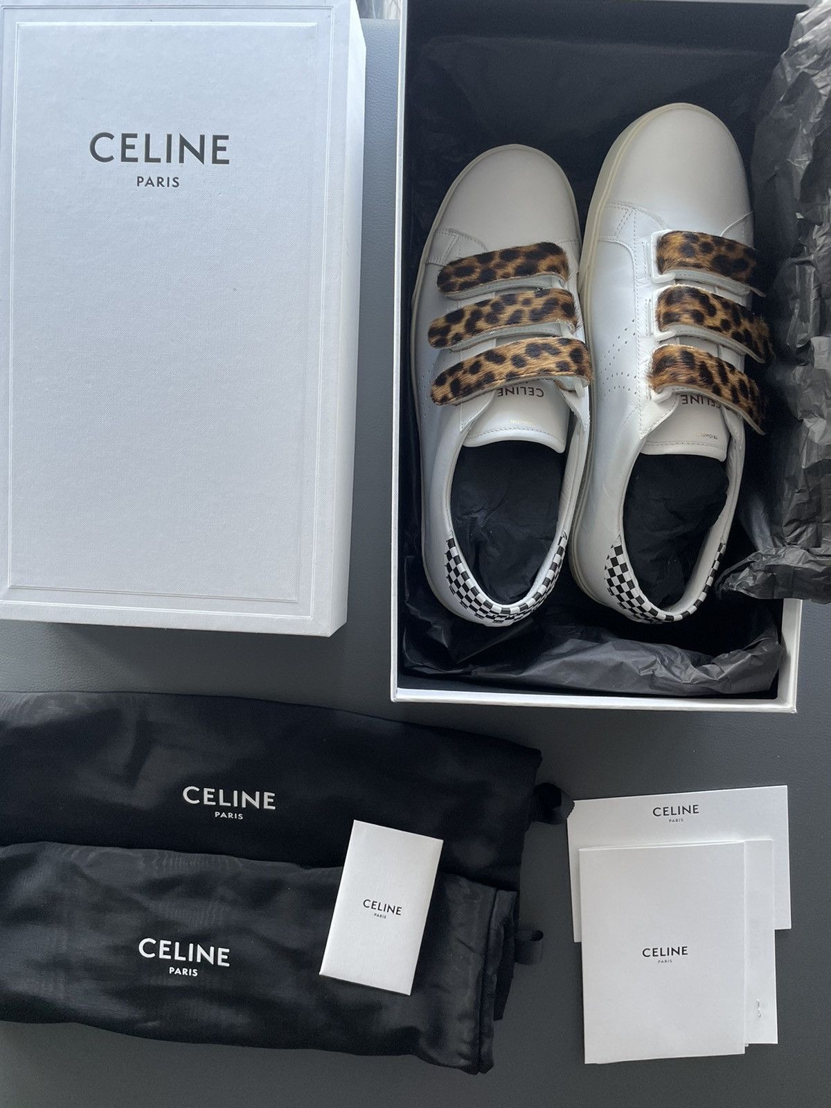 Celine × Hedi Slimane Super Runway Triomphe Celine Sneaker Brand New Size US 9 / EU 42 - 6 Thumbnail