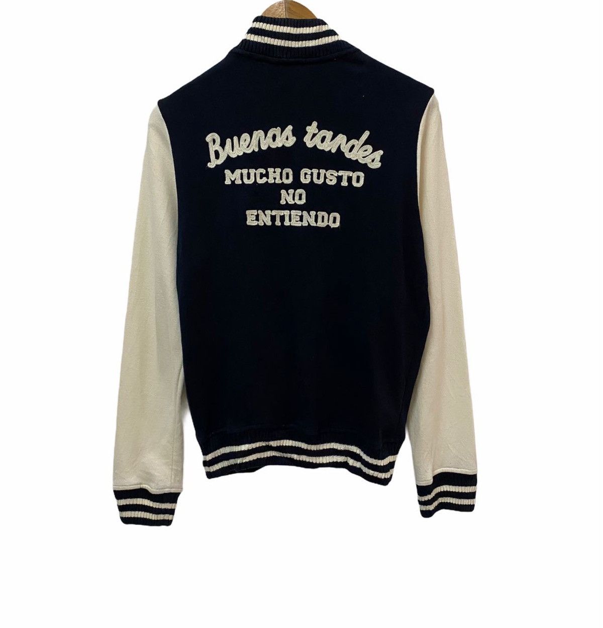 Japanese Brand × Vintage Vintage Japanese Patchwork Varsity Jacket Size US S / EU 44-46 / 1 - 1 Thumbnail